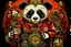 Placeholder: steampunk panda in moutai whiskeychinadesign