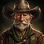 Placeholder: wild west old farmer grimdark realistic