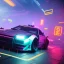 Placeholder: cyberpunk car,cyberpunk 2077, ultra realistic,shiny, smooth, studio quality, octane render, Surrealism, Triadic colour scheme,glow-stick, ambient lighting,nightclub lighting, polaroid, 100mm, --ar 3:2 --v4