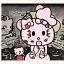 Placeholder: Hello kitty in hell by bosch