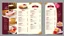 Placeholder: A Dessert Menu which is 17*8 inches Trifold, Detailed Menu List with Images creatively used, It should be a double sided. Make it look like a luxurious brand