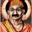 Placeholder: gandhi as indian god with jewelry