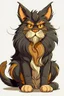 Placeholder: cartoon maine coon cat