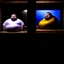 Placeholder: (fineart:1.5, masterpiece1.5) (realism:1.5) award winning picture of award winning fat, beardedd, 'fat man' (watching tv:1.8), tv in frame , two panels, pov of the tv, pov of 'fat man'