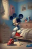 Placeholder: Mickey Mouse cleaning his room