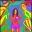 Placeholder: Full body portrait, painting, medium shot lady Style of LSD: Dream Emulator