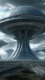 Placeholder: sky futuristic base of aliens