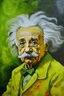 Placeholder: Portrait of Albert Einstein painted by Van Gogh