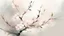 Placeholder: Pintura de flores → Acuarela ligera → Flores de cerezo en rama → Japonés haiku → Simplicidad elegante → Transparencias delicadas → Composición minimalista asimétrica → Iluminación suave y primaveral → Paleta sutil y refinada → Atmósfera poética y efímera → Paleta cromática de rosas pálidos y verdes tiernos → Grado de abstracción medio-alto → Detalle bajo en sugerencia → Textura fluida y ligera → Lenguaje fotográfico minimalista → Calidad narrativa haiku y serena.