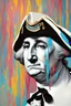 Placeholder: "Generate an artistic portrayal of George Washington's visage slowly melting, resembling paint trickling down a canvas, capturing the surreal transformation with vivid colors and fluid motion."