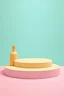 Placeholder: pastel product podium minimalistic