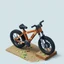 Placeholder: isometric voxel minecraft bike