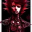 Placeholder: beautiful punk girl, hyper detailed, intricately detailed, illustration by <kilian eng> <Yoji Shinkawa>, darkred tones,