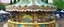 Placeholder: A tan food themed carnival designed in Navajo pottery painted by Claude Monet