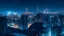 Placeholder: Clear Focus, High resolution, Cyberpunk skyline