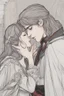 Placeholder: A couple from the dnd game curse of Strahd kissing, lips against lips