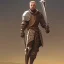 Placeholder: medieval knight traveling