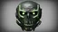 Placeholder: ghost mask from call of duty that made of 1100010001111001 make the nombers green and the back grownd black 2d