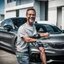 Placeholder: счастливый владельца бмв
