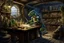 Placeholder: the lab of an argonian artificer in a fantasy realm