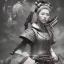 Placeholder: Portrait of wonderful japanese woman samurai,big boobs,realistic, high detail, volumetric lighting, tiny features, intricate detail,volumetric clouds