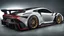 Placeholder: Porsche 911 MANSORY Fused with Lamborghini Veneno, Super Detailed, desktop wallpaper, 4K, Rear View