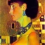 Placeholder: retrato de mujer bella con estilo de Gustav Klimt