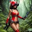 Placeholder: thin nudist brown female animal alien scout with goggles red boots and corset with ray guns: As she navigates through the tangled undergrowth, she encounters strange and exotic creatures, each more bizarre than the last. Some are friendly, curious even, while others pose a threat to her very existence. But our scout is not one to back down. She faces the challenges head-on, using her wit, agility, and those trusty ray guns to survive.