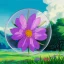 Placeholder: Surreal Waiizii Flower under a glass sculpture unbrella, Art by Joshy Sly,