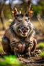 Placeholder: Warthog pumbaa sitting and smiling