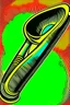 Placeholder: Vintage pop art style of a Shofar