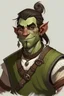 Placeholder: teen pretty half orc nerdy male