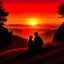 Placeholder: Whispers of the Heart a couple with sunrise in the hills