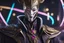 Placeholder: Jhin in 8k live action artstyle, white jhin mask, normal eyes, wapen, close picture, neon lights, intricate details, highly detailed, high details, detailed portrait, masterpiece,ultra detailed, ultra quality