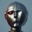 Placeholder: Robot cute neck head portrait, warrior costume, village, meditation, 8k quality