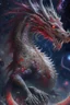 Placeholder: an imposing and magnificent ancient chinese space dragon::7 roaming in the universe,in action,in the form balerion the dread,the one true dragon god,crimson red eyes,bloodlust,gray scales,full body view portrait ,starry and cosmical background,ornated,vibrant colours,by ross tran,landscape by brian froud,digital art,insanely detailed,trending on art station,symetrical,sharp teeth,sharp focus,key visuals,dusty,black halo in backgorund::4, radiant light,dark fantasy,god rays,atmospheric,macabre,da