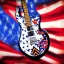 Placeholder: PEACE electric guitar PEACE psychedelic hippie trippy acid LSD PEACE GUITAR peacesign AMERICAN FLAG SUNGLASSES