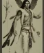 Placeholder: Athahualpa, native american warrior, long black hair, big muscles, white fabric coat like wings