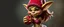 Placeholder: gremlin gnome cheerleader full body portrait