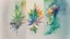 Placeholder: Create a visually captivating water colour sketch that represents the different stages of addiction and recovery, incorporating symbolic imagery of weed, smoke, and crushed weed.