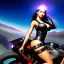 Placeholder: fullbody portrait 'beautiful face sexy Busty Female Biker riding a Superbike',looking at camera,hyperrealistic skin,Hyperrealistic crystal clear eyes,wearing skintight leather ,painting by gaston bussiere, greg rutkowski, yoji shinkawa, yoshitaka amano, tsutomu nihei, donato giancola, tim hildebrandt,Evan Lee,Akira-Raikou, oil on canvas, cinematic composition,sharp image, extreme detail,((fit full head inside picture)),32k