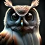 Placeholder: Owl, macro lens blur, hyperphotorealistic,studio lighting, sharp focus, unreal engine