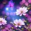 Placeholder: one big crystal subtle flower in a galactic ambiance with a beautiful fairy, transparent petals, delicate colors, finely tuned detail, ultra high definition, 8 k, unreal engine 5, ultra sharp focus