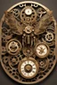 Placeholder: steampunk clock surrounded by cogs and springs, metal insects with wings