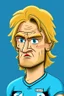 Placeholder: Rasmus Hojlund Footballer ,cartoon 2d