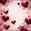 Placeholder: Light Pink And Maroon Whirling Hearts Romantic Grunge Background.