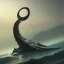 Placeholder: franz frazetta style,sea serpent