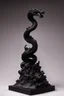 Placeholder: an ominous small statuette made of ebony in the form of a mountain with the snake slithering around the mountain