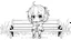 Placeholder: detailed graphic art style, cute anime, detailed chibi face, sitting in modern-fantasy clothes on bench, messy hair dreamline background, childbook style, detailed linework, highly detailed drawing, modern vibe, artwork, grayscale, no photorealism