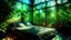 Placeholder: bedroom in the middle of jungle surounded by jungle, Broken Glass effect, no background, stunning, something that even doesn't exist, mythical being, energy, molecular, textures, iridescent and luminescent scales, breathtaking beauty, pure perfection, divine presence, unforgettable, impressive, breathtaking beauty, Volumetric light, auras, rays, vivid colors reflects